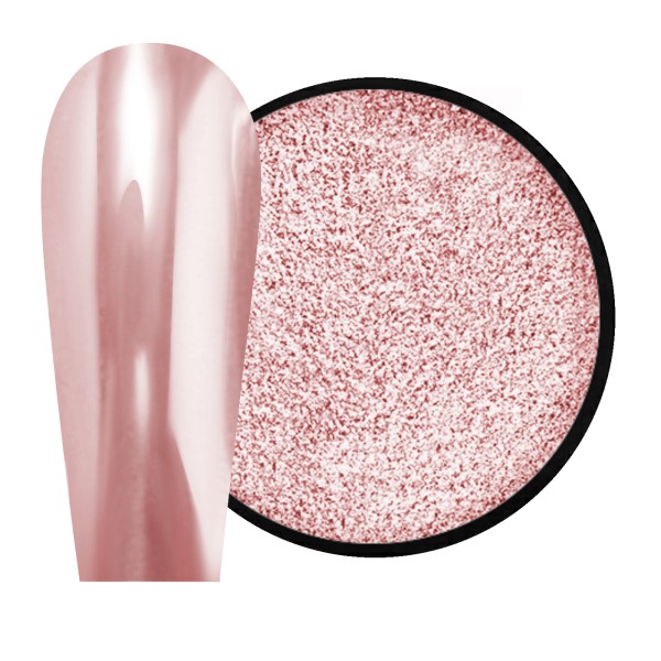 JUSTNAILS Mirror-Glow Nagel Pigment - Candy Peach