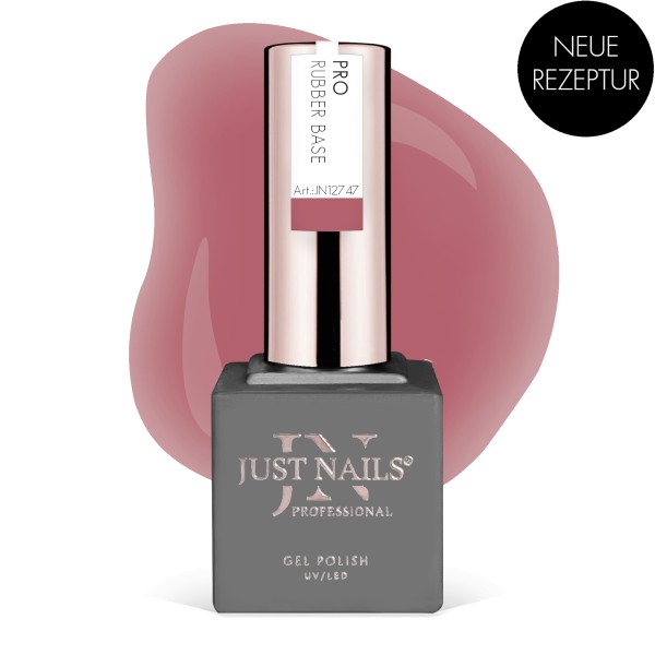 JUSTNAILS Pro Rubber Builder - CHERRY JAM - Shellac Hybrid Soak-off