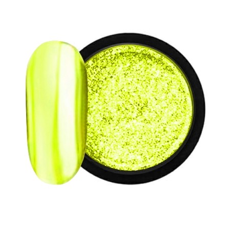 JUSTNAILS Mirror-Glow Nagel Pigment - Lemon Castle