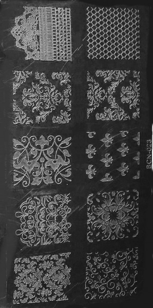 Stamping Schablone M (023)