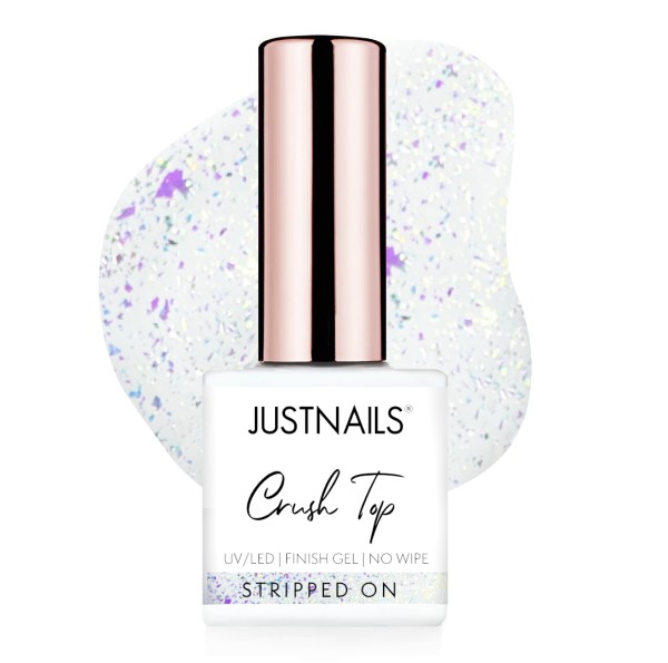 JUSTNAILS Crush Finish no Wipe - Stripped On