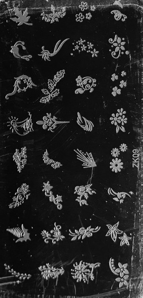 JUSTNAILS Stamping Schablone M (09)