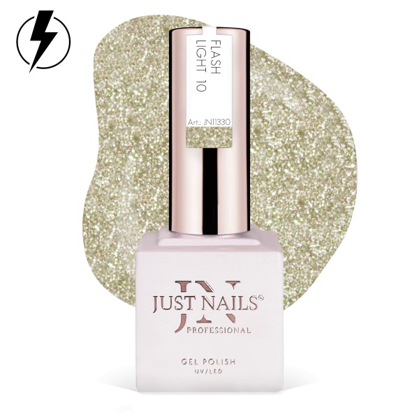 JUSTNAILS Gel Polish Color - Flash Light 10 - Shellac Soak-off