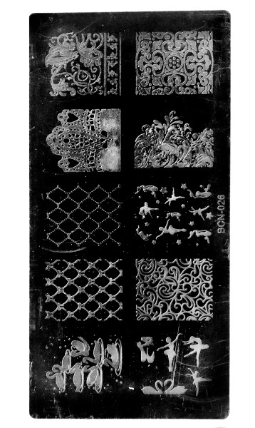 JUSTNAILS Stamping Schablone M (026)