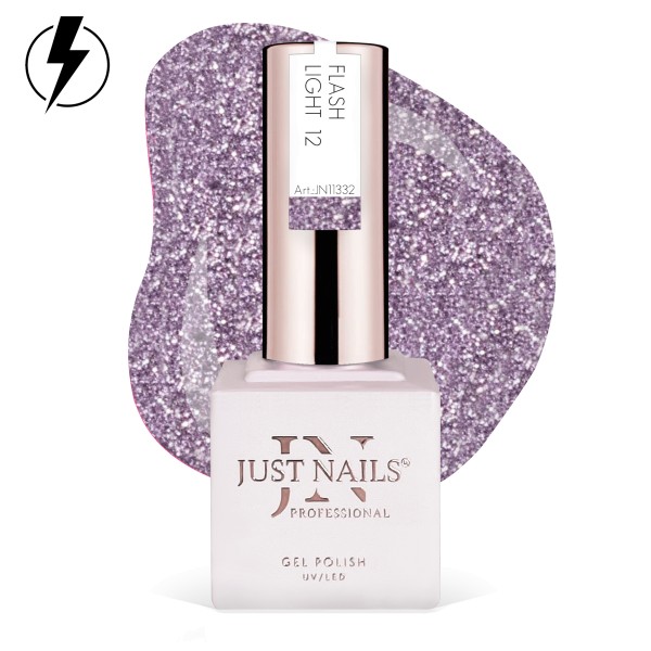 JUSTNAILS Gel Polish Color - Flash Light 12 - Shellac Soak-off