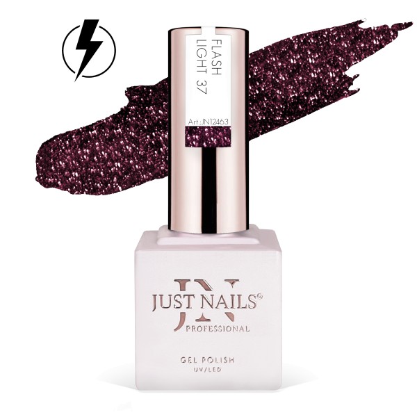 JUSTNAILS Gel Polish Color - Flash Light 37 - Shellac Soak-off