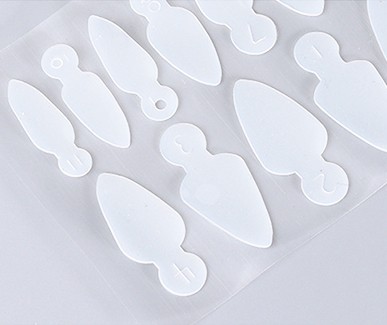 JUSTNAILS Silicone French Molds reusable for Dual Fullcover Tips - long stiletto D