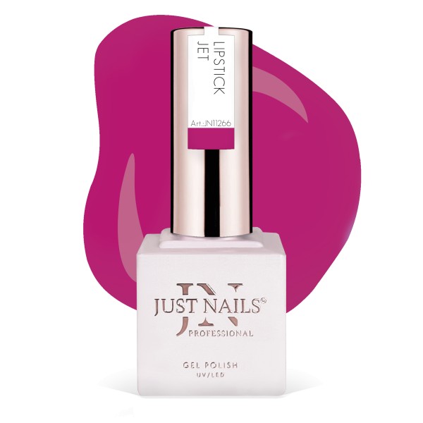 JUSTNAILS Gel Polish Color - Lipstick Jet - Shellac Soak-off