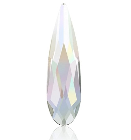 Kristall Glas Steinchen High Quality - Raindrop Crystal AB groß