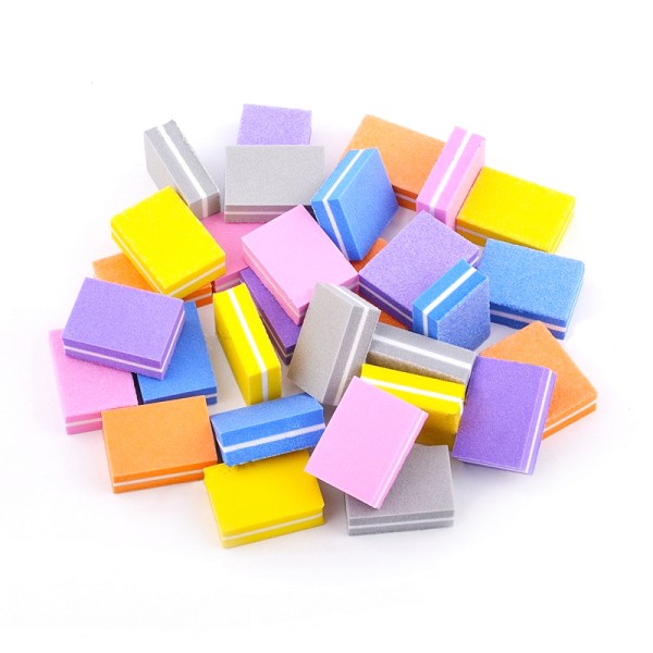 JUSTNAILS Buffer Block bunt klein