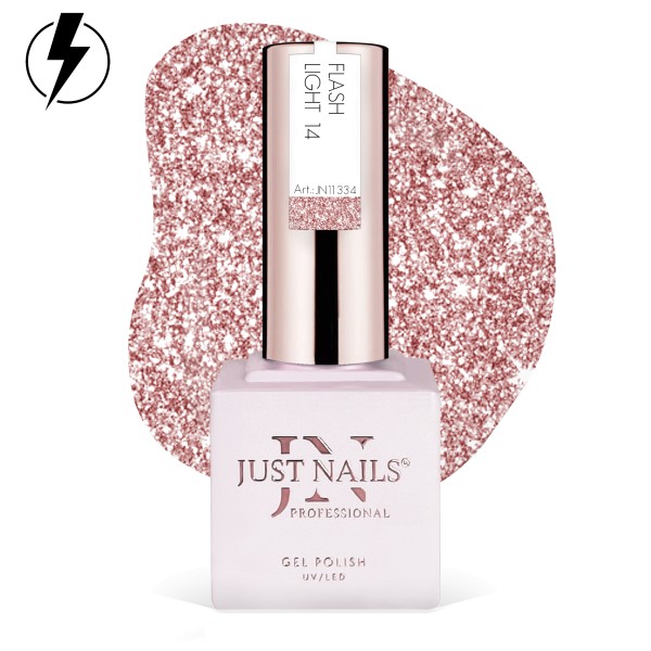 JUSTNAILS Gel Polish Color - Flash Light 14 - Shellac Soak-off