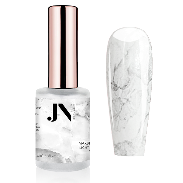 JUSTNAILS Nail Marble INK Color - Light Silver