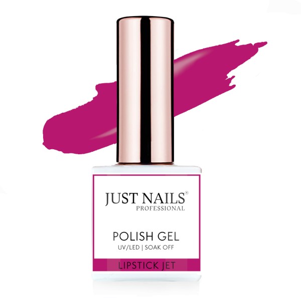 JUSTNAILS Gel Polish Color - Lipstick Jet - Shellac Soak-off