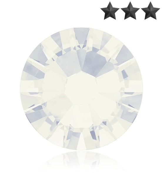Kristall Glas Steinchen High Quality - White Opal