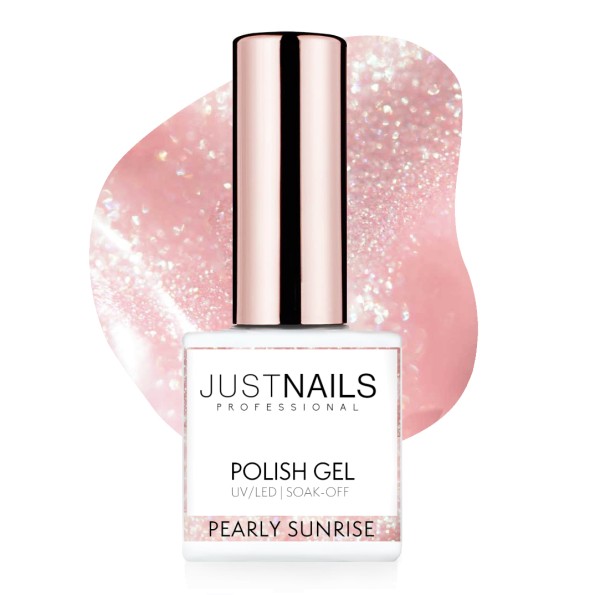 JUSTNAILS Gel Polish Color - PEARLY SUNRISE - Polish Shellac Soak-off