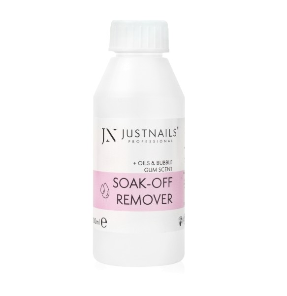 JUSTNAILS Premium Soak Off & Acryl Remover + Conditioners + Bubble Gum Doft
