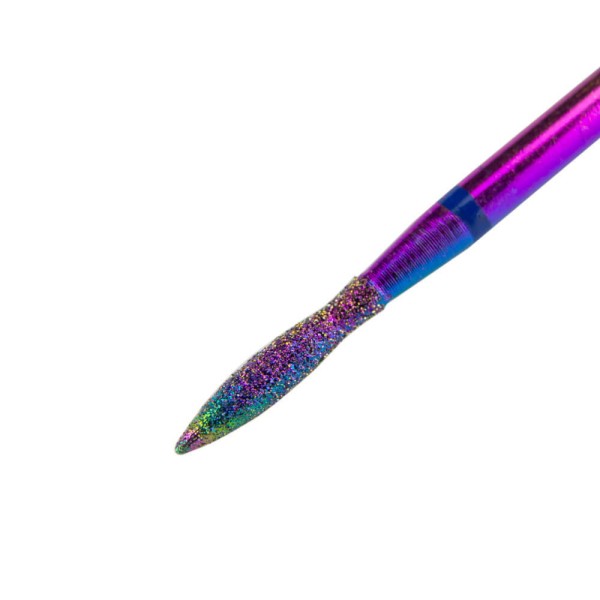 Nagelhautbit Diamant Regenbogen schmaler Tropfen