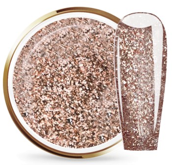 JUSTNAILS Glittergel Cinnamon Gold JUSTNAILS Glittergel Cinnamon Gold