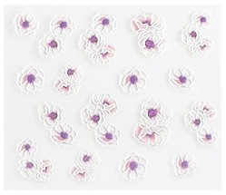 JUSTNAILS 5D Sticker selbstklebend Blüten