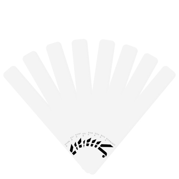 Muster Tip Swatch Labels: Blanco white