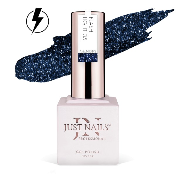 JUSTNAILS Gel Polish Color - Flash Light 35 - Shellac Soak-off